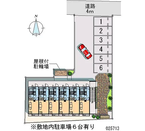 ★手数料０円★高崎市江木町　月極駐車場（LP）